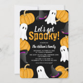 Invitation à la fête d'Halloween 'Amusons-nous à f (Devant)