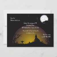 Invitation à la Fête d'Halloween au Cimetière de l