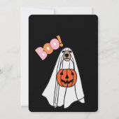 invitation à la fête d'halloween avec citrouille e (Dos)