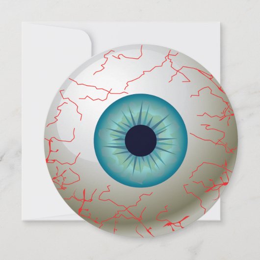 Invitation à la fête d'Halloween (bleu) (Devant)