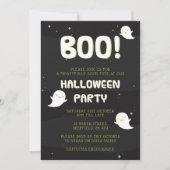 Invitation à la fête d'Halloween - Boo ! (Devant)