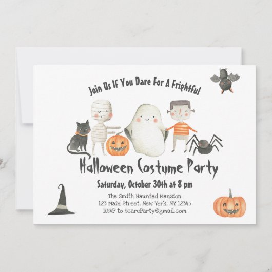 Invitation à la fête d'Halloween Boo Bash - Fête c (Devant)
