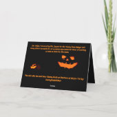 Invitation à la fête d'Halloween. Carte (Dos)
