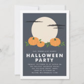 Invitation à la fête d'Halloween dans le jardin de (Devant)