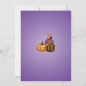 Invitation à la fête d'Halloween dans le Patch (Dos)