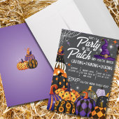 Invitation à la fête d'Halloween dans le Patch