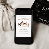 Invitation à la fête d'Halloween de chien Spooktac