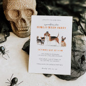 Invitation à la fête d'Halloween de chien Spooktac