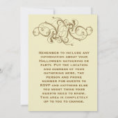 Invitation à la fête d'Halloween de Goblins Pékin (Dos)