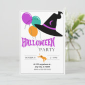 Invitation à la fête d'Halloween de l'âne (Debout devant)