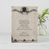 Invitation à la fête d'Halloween de l'élégance got (Debout devant)