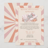 Invitation à la fête d'Halloween de squelette chic (Devant / Derrière)
