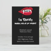 Invitation à la fête d'Halloween de Thirsty Vampir (Debout devant)