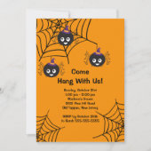 Invitation à la fête d'Halloween des araignées mûr (Devant)