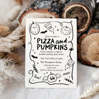 Invitation à la fête d'Halloween des enfants avec