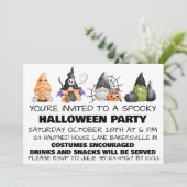 Invitation à la fête d'Halloween des Gnomes effray (Debout devant)