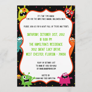 Invitation à la fête d'Halloween du 17 au 17 juill