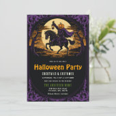 Invitation à la fête d'Halloween du cavalier à têt (Debout devant)