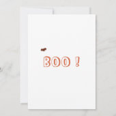 Invitation à la fête d'Halloween Éffrayant pour en (Dos)