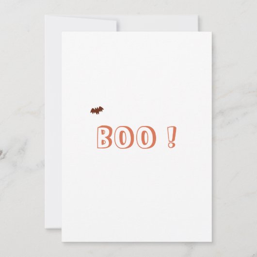 Invitation à la fête d'Halloween Éffrayant pour en (Dos)