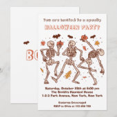 Invitation à la fête d'Halloween Éffrayant pour en (Devant / Derrière)