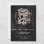 Invitation à la fête d'Halloween éffrayante (Devant)