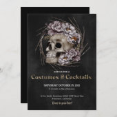 Invitation à la fête d'Halloween éffrayante (Devant / Derrière)