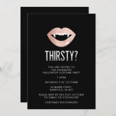 Invitation à la fête d'Halloween - élégant invitat (Devant / Derrière)