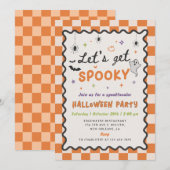 Invitation à la fête d'Halloween épouvantable (Devant / Derrière)