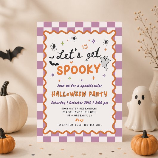 Invitation à la fête d'Halloween épouvantable