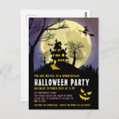 Invitation à la fête d'Halloween House Kids (Devant / Derrière)