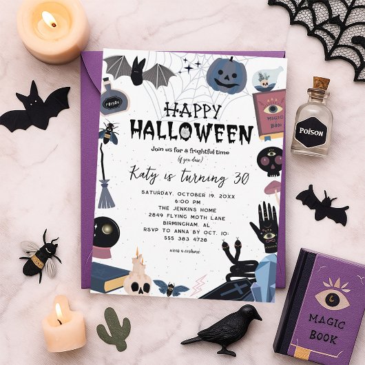 Invitation à la fête d'Halloween - Invitations sor