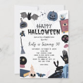 Invitation à la fête d'Halloween - Invitations sor (Devant)