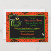 Invitation à la fête d'Halloween - Main de sorcièr (Dos)