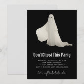 Invitation à la fête d'Halloween 'Ne fantôme pas c (Devant / Derrière)
