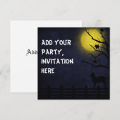Invitation à la fête d'Halloween ou à usages multi (Devant / Derrière)
