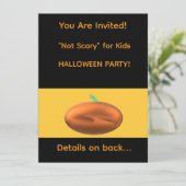 Invitation à la fête d'HALLOWEEN "Pas effrayant" p (Debout devant)