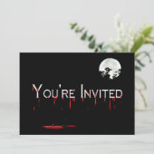 Invitation à la fête d'Halloween - Pleine lune - S (Debout devant)