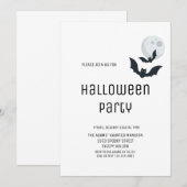 Invitation à la fête d'Halloween pour adultes (Devant / Derrière)