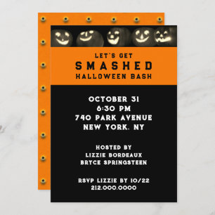 Invitation à la fête d'Halloween pour adultes