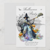 Invitation à la fête d'Halloween pour adultes (Devant / Derrière)