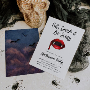 Invitation à la fête d'Halloween pour adultes