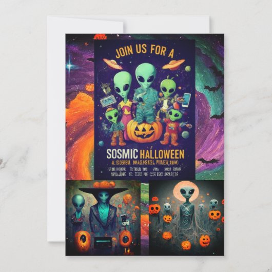 Invitation à la fête d'Halloween pour adultes (Devant)