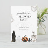 Invitation à la fête d'Halloween pour adultes Spoo (Debout devant)