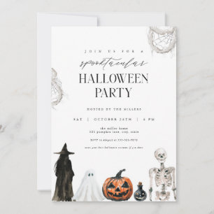 Invitation à la fête d'Halloween pour adultes Spoo