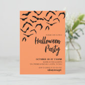 Invitation à la fête d'Halloween pour chauves-sour (Debout devant)
