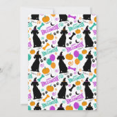 Invitation à la fête d'Halloween pour chiens (Dos)