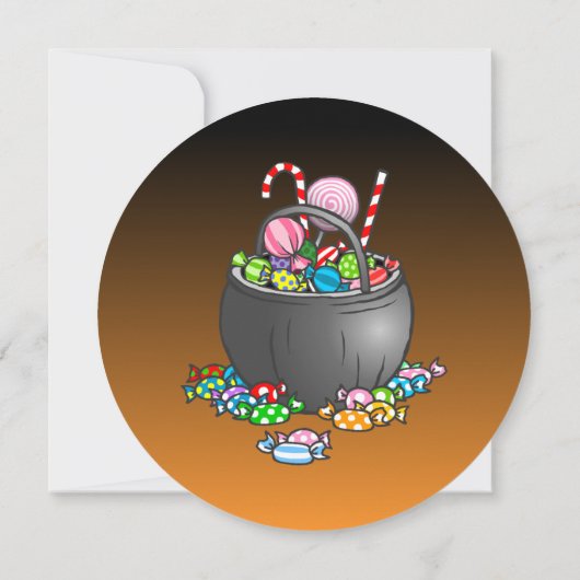 Invitation à la fête d'Halloween pour enfants (Dos)