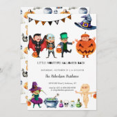 Invitation à la fête d'Halloween pour enfants (Devant / Derrière)