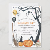 Invitation à la fête d'Halloween pour enfants (Devant)